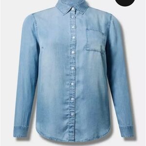 Torrid 3x Denim Button Down